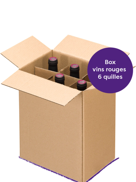 boxe découverte 6 bouteilles de vins naturels rouges