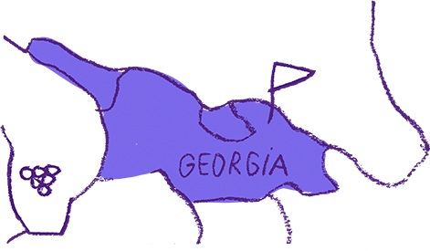 Carte de la Géorgie